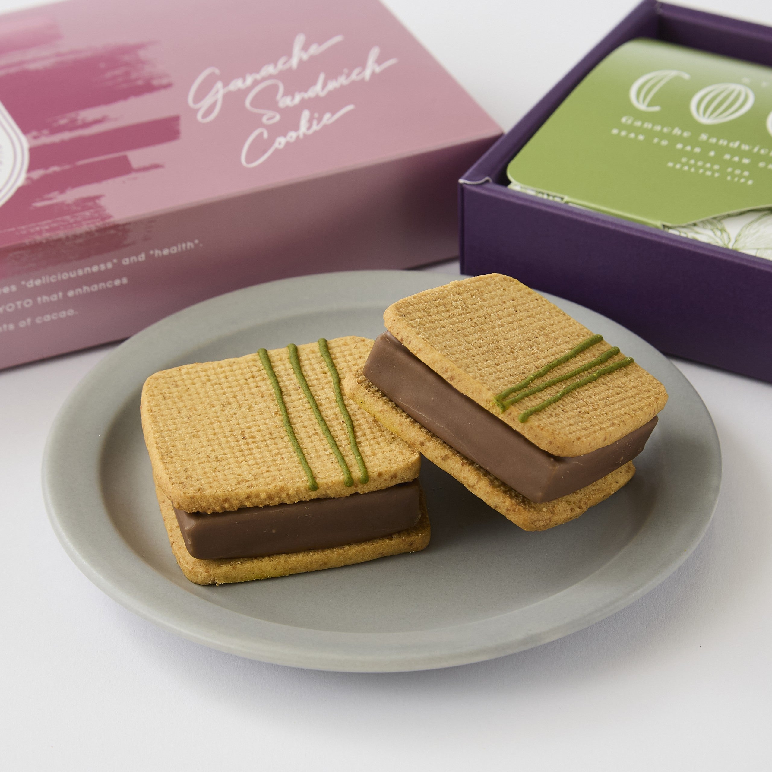 ガナッシュサンドクッキー【ピスタチオショコラ】3個 – COCO KYOTO